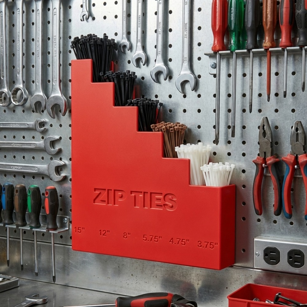 Workshop Tools Store - 1 Piece Cable Tie Organizer, Wall-Mounted