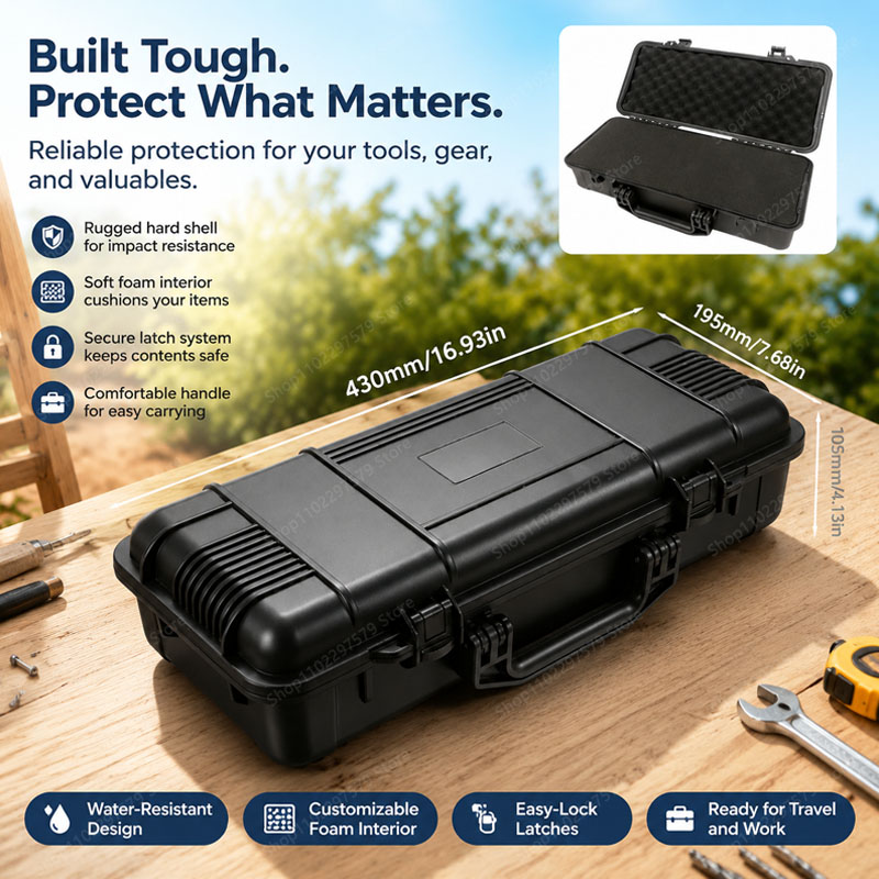 Workshop Tools Store - Hand-Held Portable Waterproof Tool Box, Shockproof