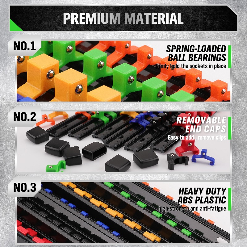 18-Piece Socket Organizer Set  - Tool Chest Cabinet recension och pris