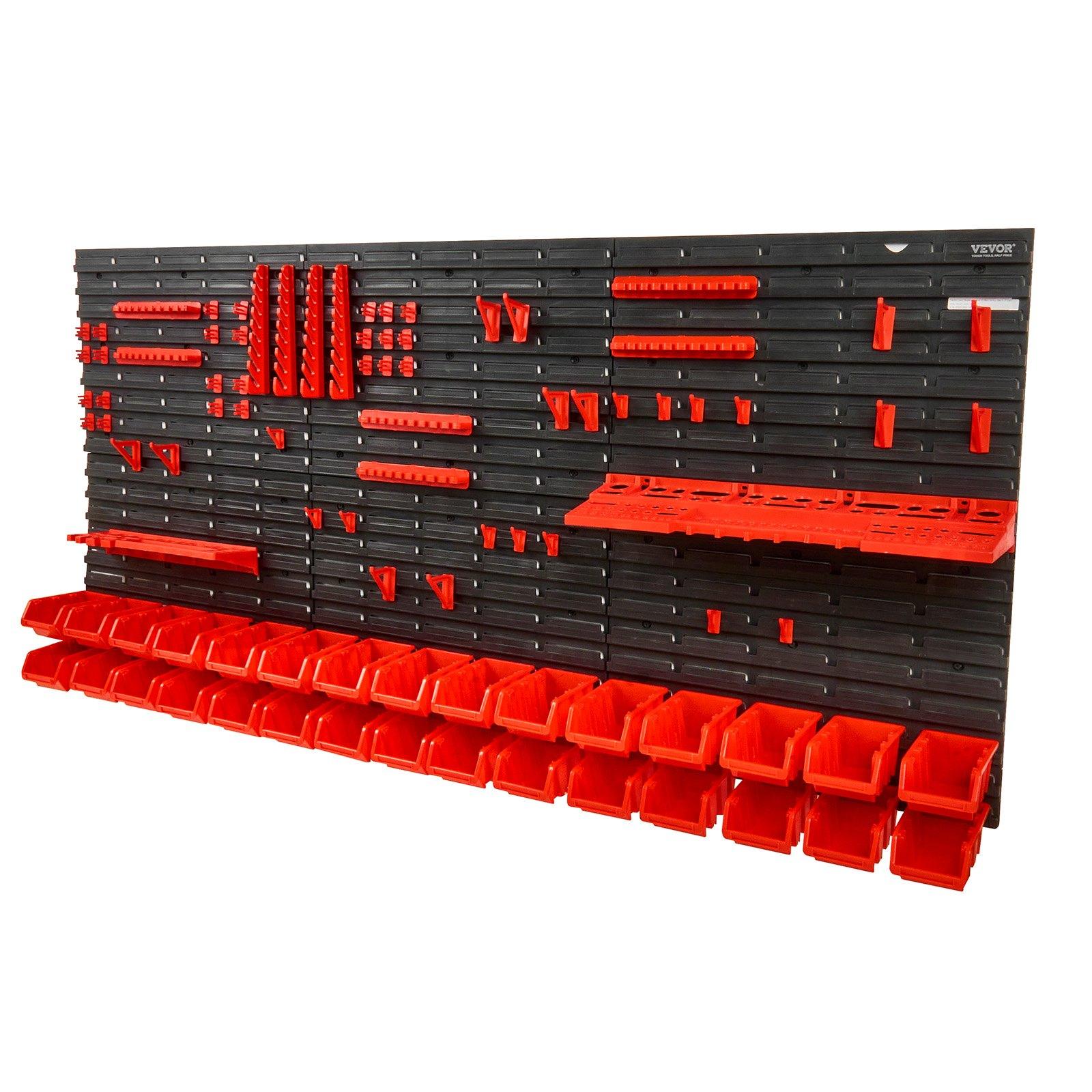 Wall Mounted 30-Bin Plastic Pa - Workshop Tools Holder recension och pris