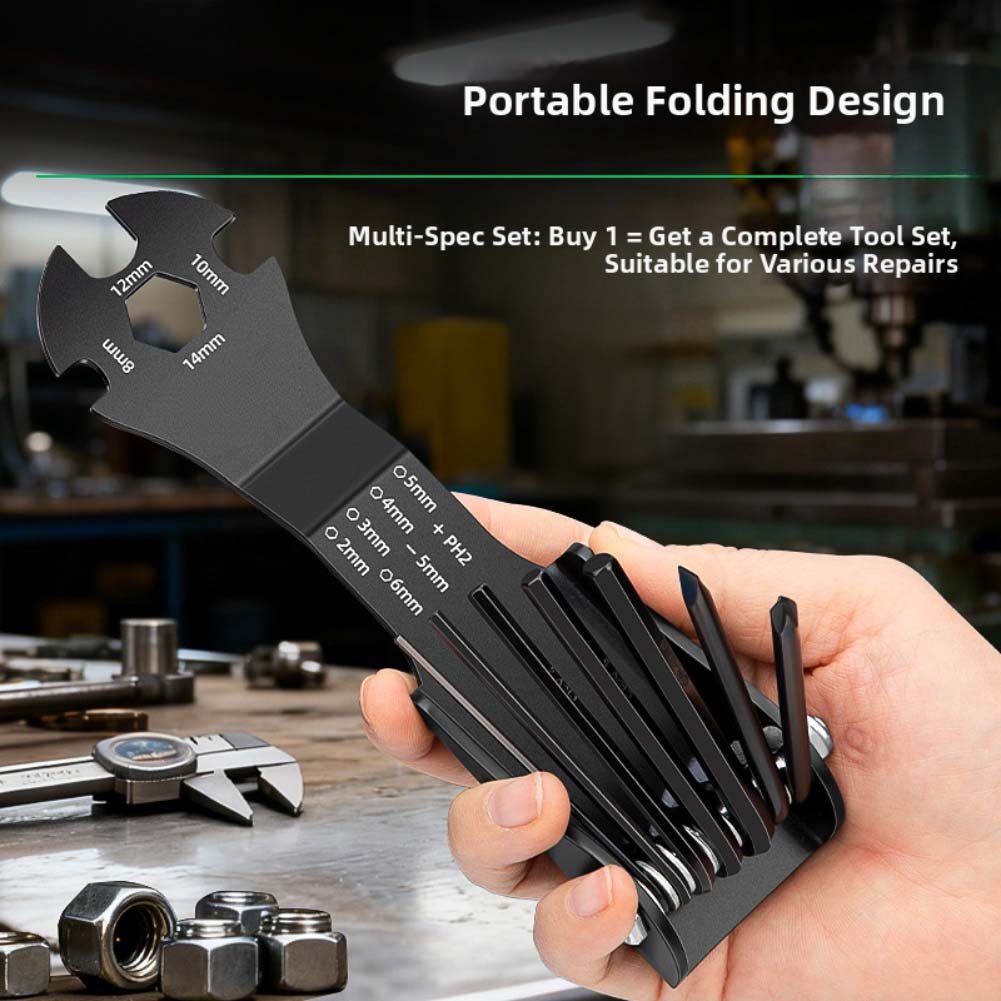 1pc Multi-functional Folding H - Workshop Hand Tools And Equipment recension och pris