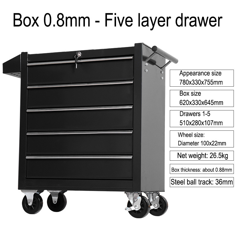 5 Drawer Storage Tool Box Trol - Special Workshop Tools recension och pris
