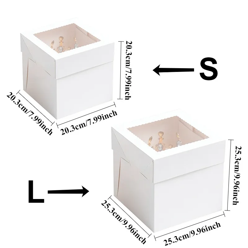 2/4/6PCS White Bakery Boxes wi - Tool Chest Cabinet recension och pris