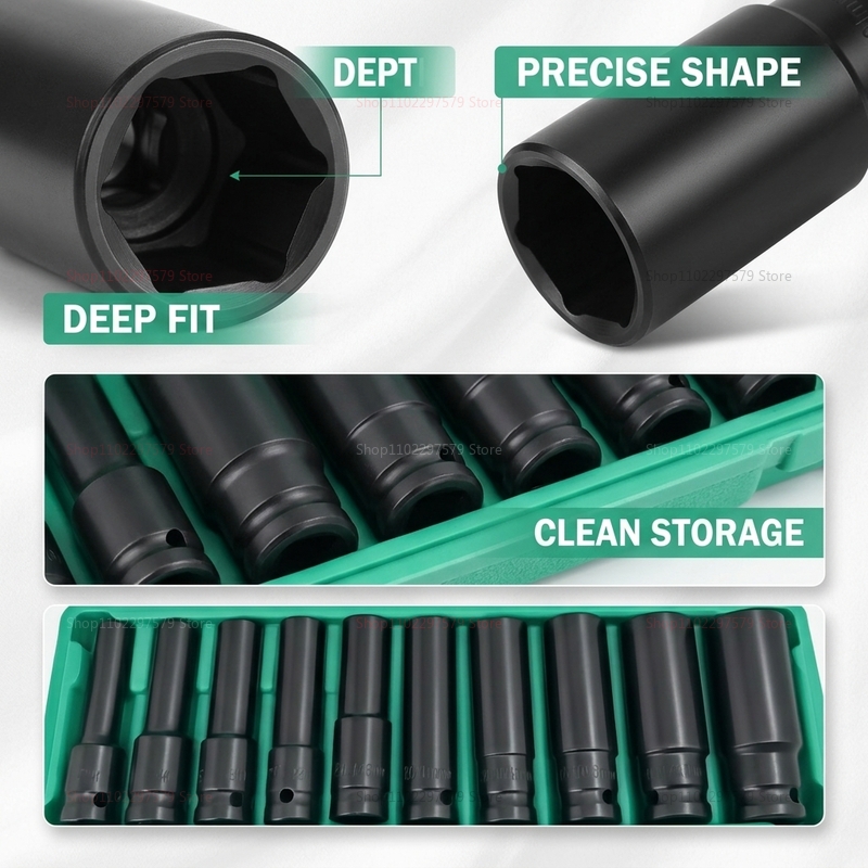 10pcs Socket Wrench Set 8-24mm - Hand Tools In Workshop recension och pris