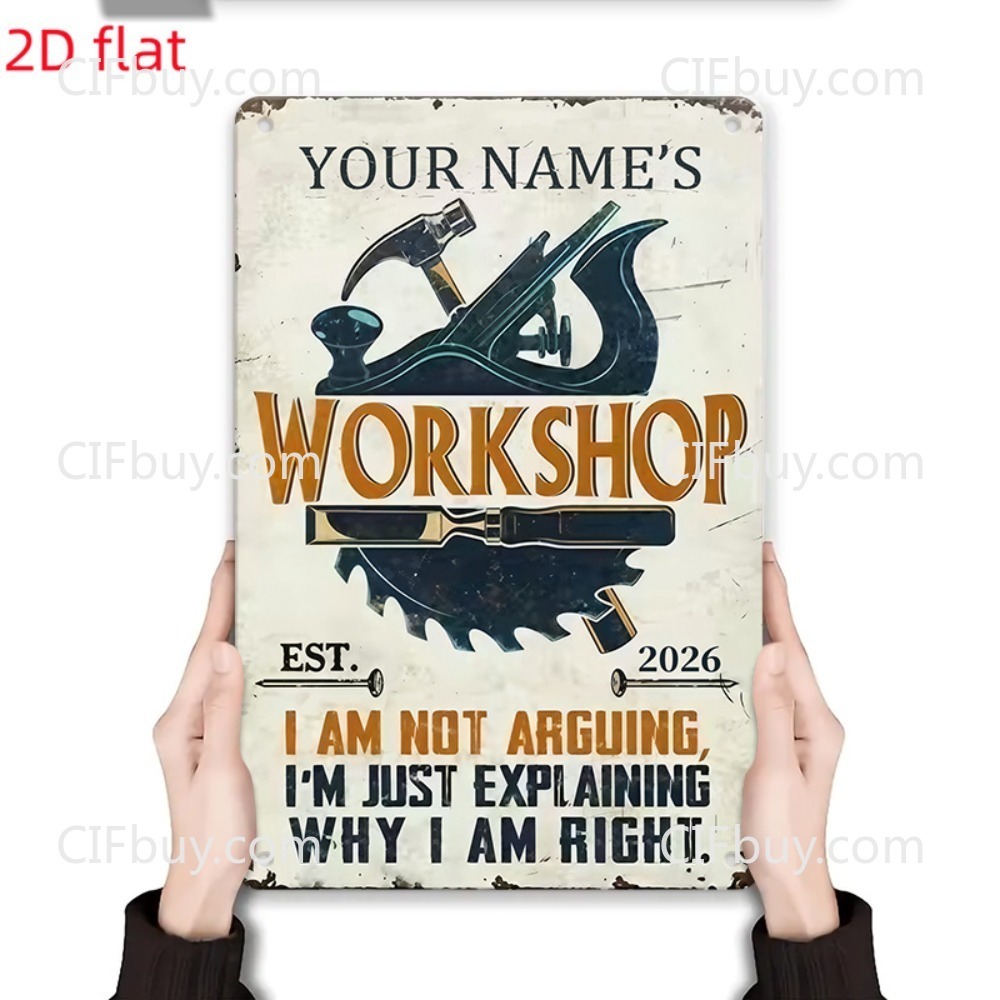 Custom Name Workshop Metal Sig - Workshop Tools With Name recension och pris